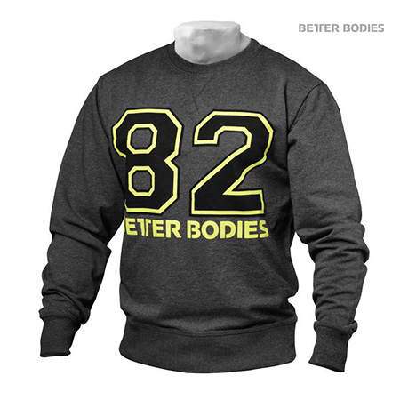 Better Bodies Jersey Sweatshirt - Antracite Melange Detail 1