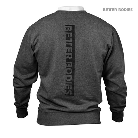 Better Bodies Jersey Sweatshirt - Antracite Melange Detail 2