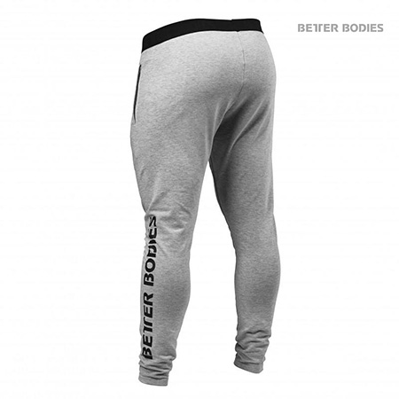 Better Bodies Hudson Jersey Pants - Grey Melange Detail 2