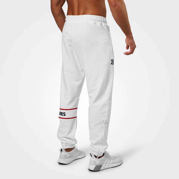 Better Bodies Tribeca Sweat Pants - White Detail 2
