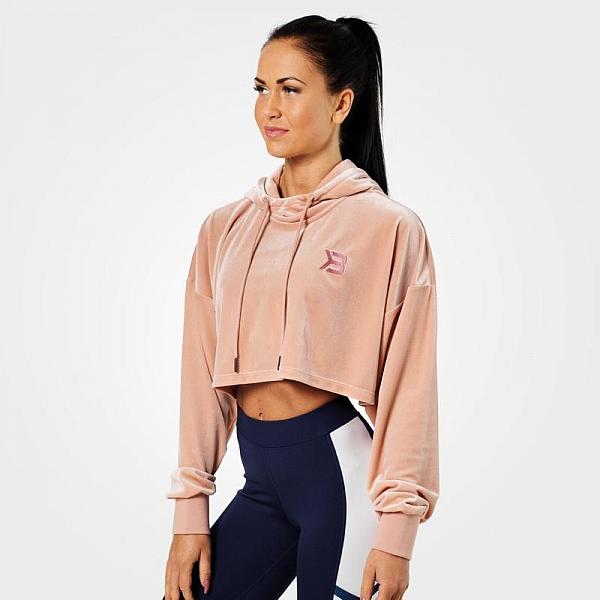 Better Bodies Chrystie Crop Hoodie - Peach Beige Detail 1
