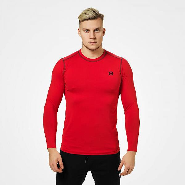 Better Bodies Performance Long Sleeve MTS UV 40+ - Bright Red Detail 1