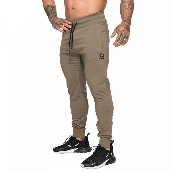 Better Bodies Tapered Joggers V2 - Washed Green Detail 2