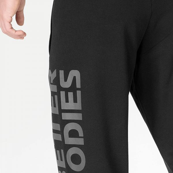Better Bodies Stanton Sweatpants - Black Detail 3