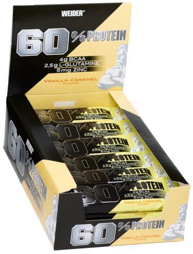 Weider 60% PROTEIN BAR - MHD 09/24