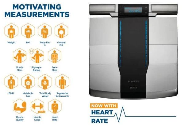 TANITA RD-545 Bluetooth Segment-Krperanalyse-Waage mit HR-Funktion Detail 2