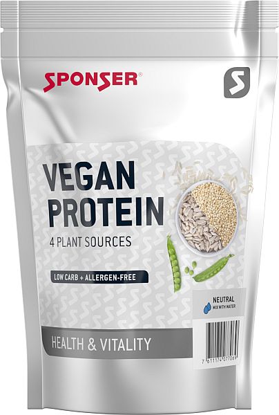 Sponser Vegan Protein - 480g Beutel - MHD 12/24