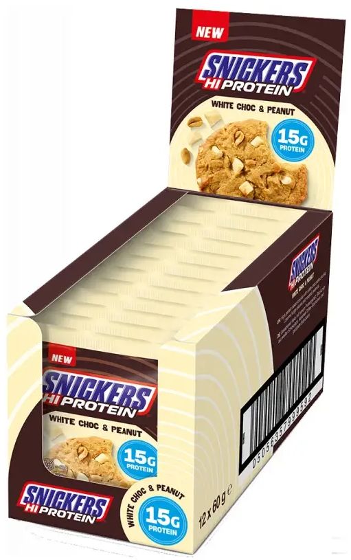 Snickers High Protein Cookie - White Choc & Peanut