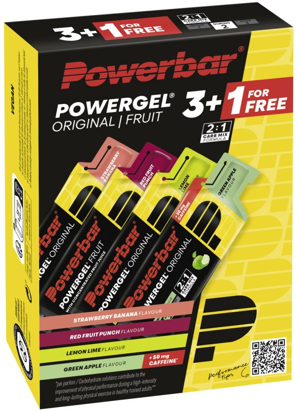 Powerbar Powergel Original - Multipack 3 + 1