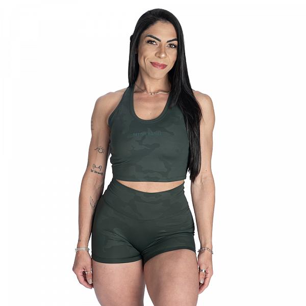 Better Bodies BB Short T-Back - Deep Forest Camo Detail 1