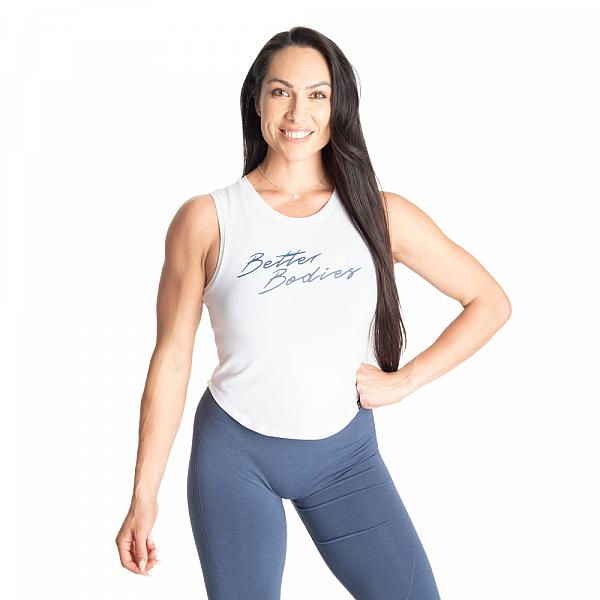 Better Bodies NY Tank - White/blue Detail 1