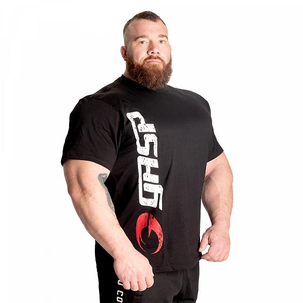 GASP Original Tee - Black/Red Detail 1