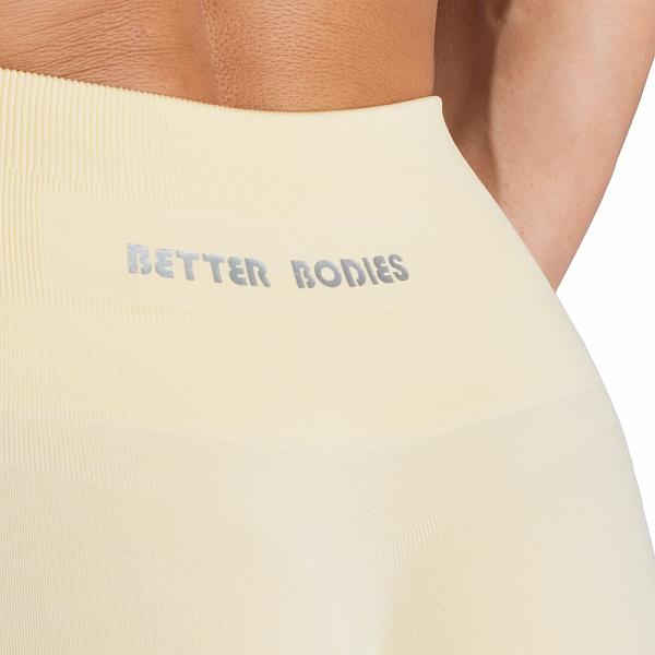 Better Bodies Scrunch Leggings - Washed Yellow Detail 3
