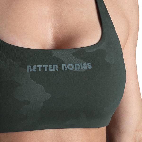 Better Bodies Strappy Bra - Deep Forest Camo Detail 5