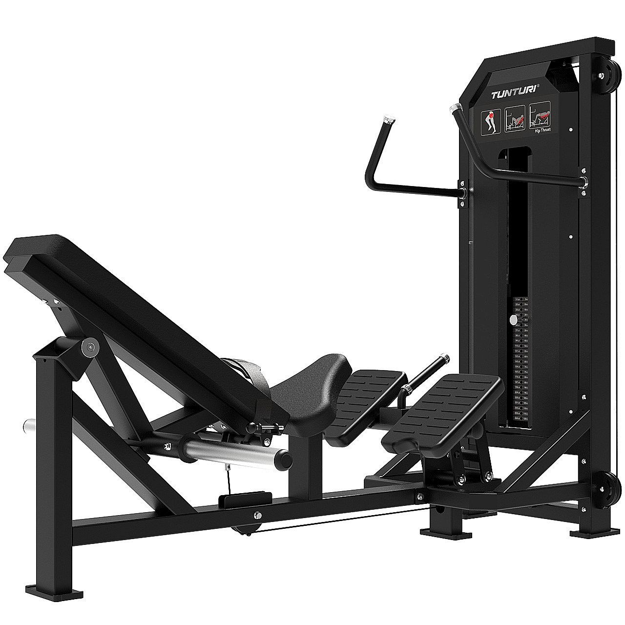 Tunturi Platinum Hip Thrust Hüfttrainer mit Gewichtsstapel Detail 1