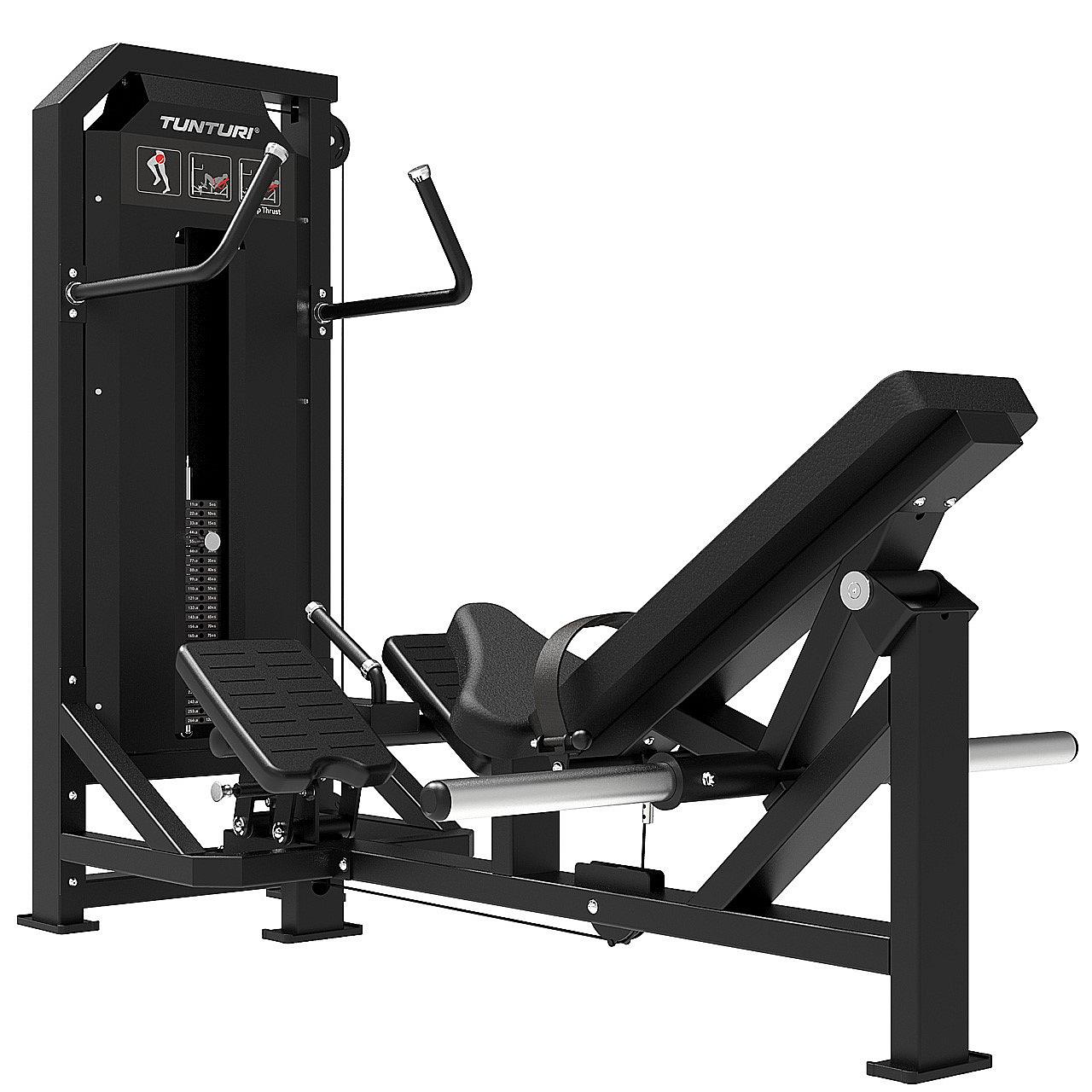 Tunturi Platinum Hip Thrust Hüfttrainer mit Gewichtsstapel Detail 4