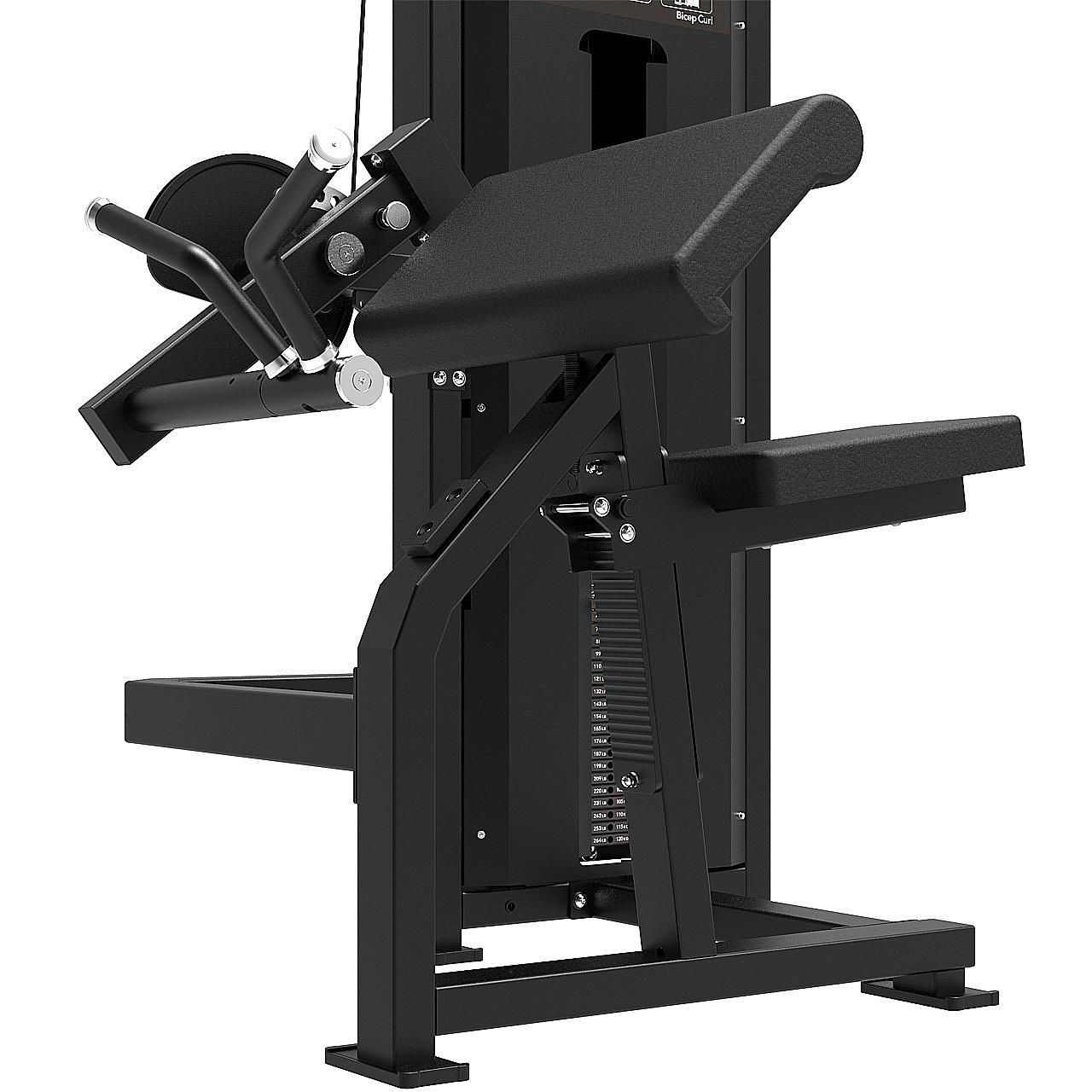 Tunturi Platinum Bicep Curl mit Gewichtsstapel Detail 6