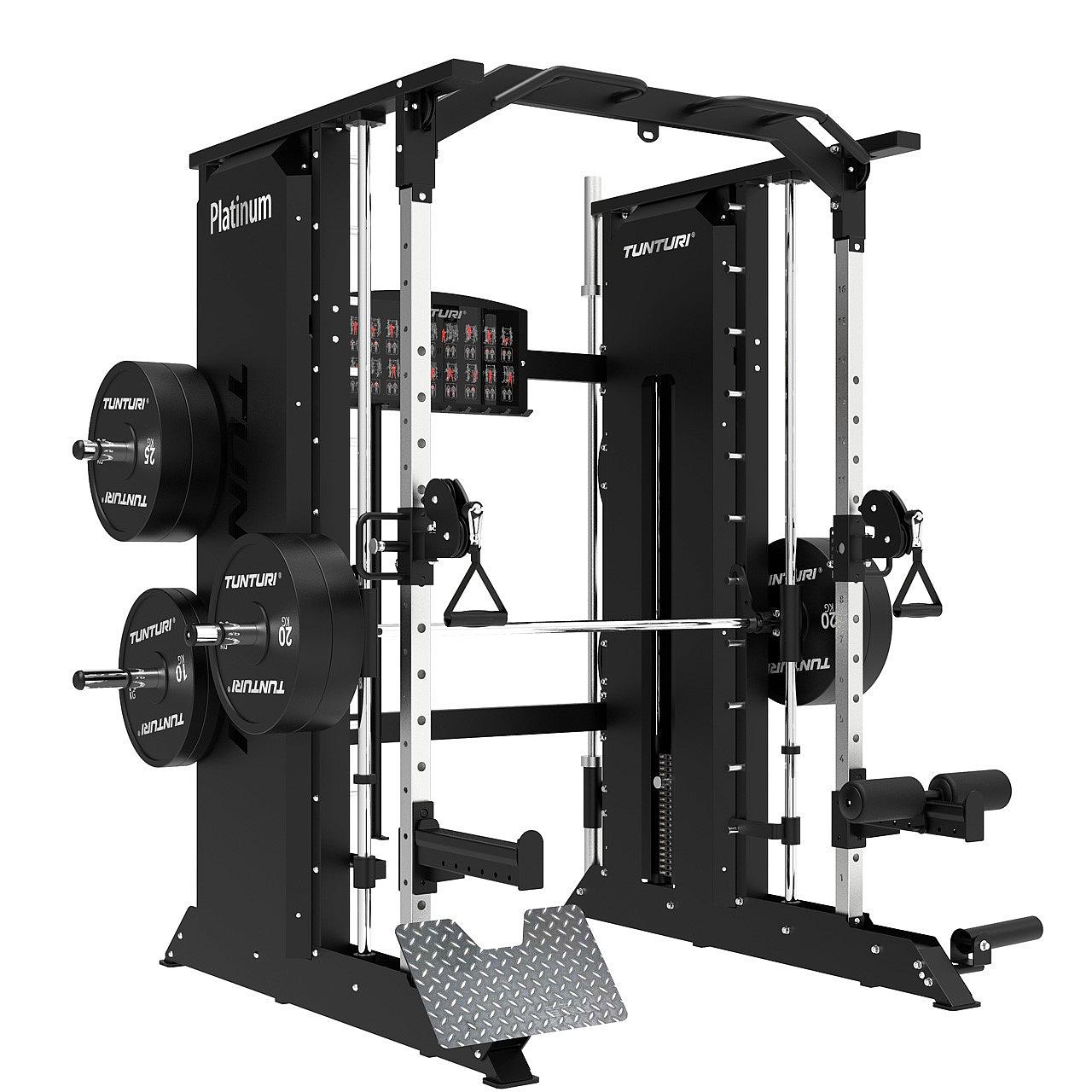 Tunturi Platinum Full Smith/Functional Trainer mit Gewichtsstapel Detail 2